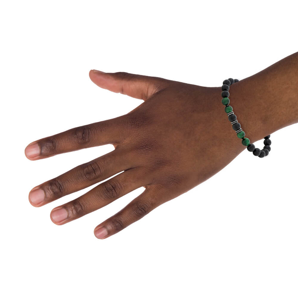 Buy ZAVERI PEARLS Set Of 2 Black & Green Artificial Stones Embellished  Bracelets Set For Women-ZPFK16842 at Amazon.in